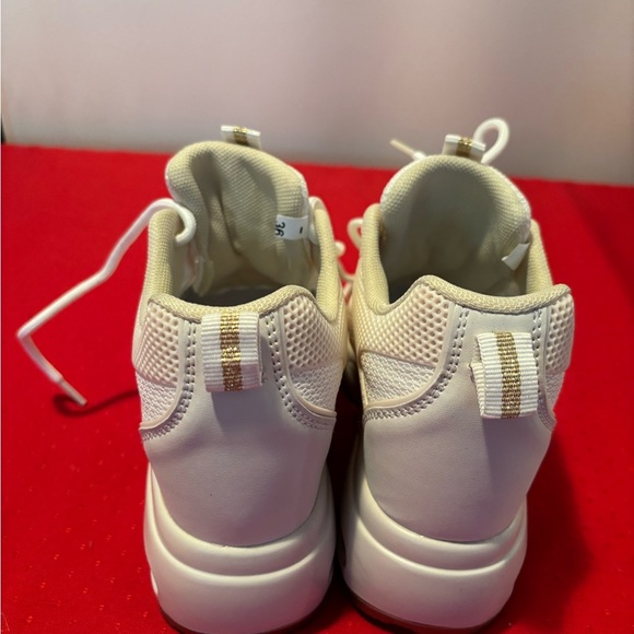 Kids White Sneakers - Picture 2 of 4